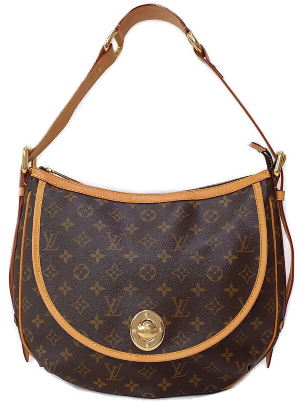 Louis Vuitton Monogram Tulum Shoulder Bag Canvas Leather Brown